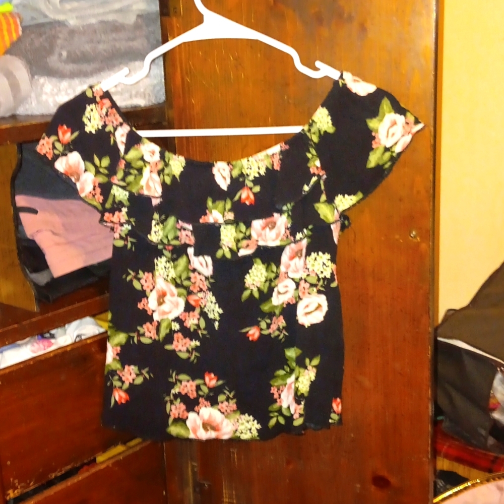 H&M FLORAL DRESS TOP